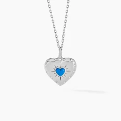 Histoire d'Or Collier Ocean Argent Blanc Turquoise Oxyde De Zirconium argent blanc turquoise bleu Clearance