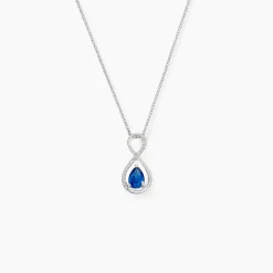 Histoire d'Or Collier Odessa Or Blanc Saphir Diamant Outlet