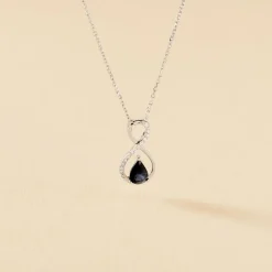 Histoire d'Or Collier Odessa Or Blanc Saphir Diamant Outlet