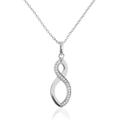 Histoire d'Or Collier Odile Argent Blanc Oxyde De Zirconium Clearance