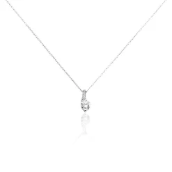 Histoire d'Or Collier Olly Or Blanc Oxyde De Zirconium Sale