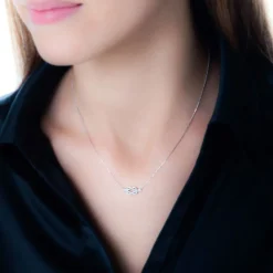 Histoire d'Or Collier Ondine Or Blanc Diamant Hot