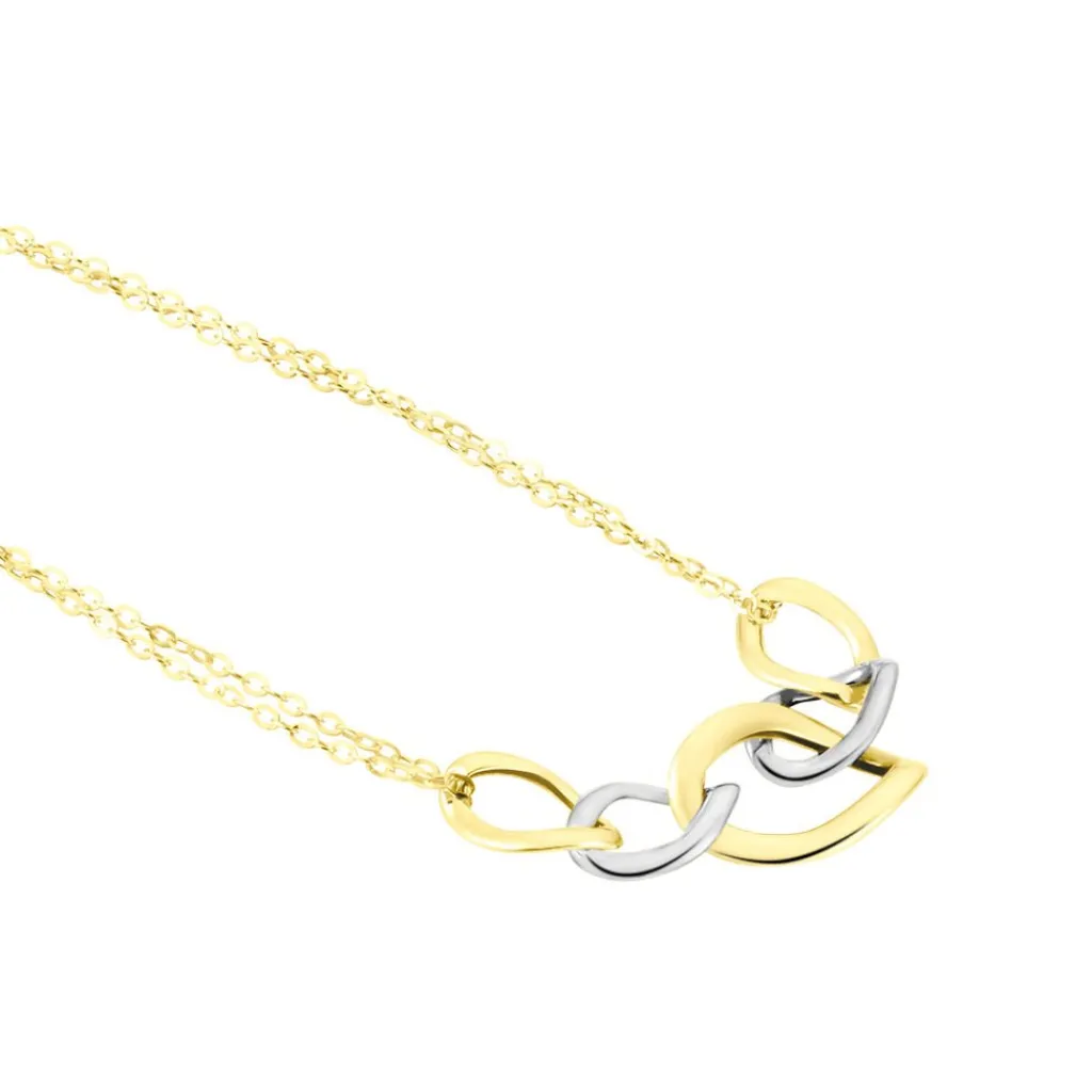 Histoire d'Or Collier Or Bicolore Acanthus Discount
