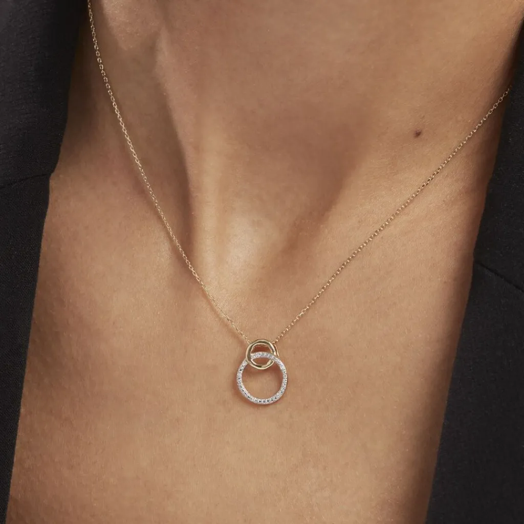 Histoire d'Or Collier Or Bicolore Achan Diamants New