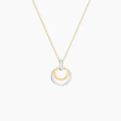 Histoire d'Or Collier Or Bicolore Blanc Et Jaune Eloisia Diamants Best