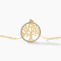 Histoire d'Or Collier Or Bicolore Solidage Online