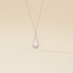 Histoire d'Or Collier Or Blanc Abilene Diamants