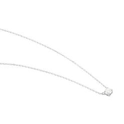 Histoire d'Or Collier Or Blanc Aphrodite Diamant Synthétique or blanc diamant synthétique New