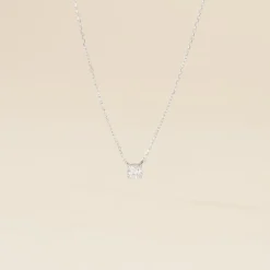 Histoire d'Or Collier Or Blanc Aphrodite Diamant Synthétique or blanc diamant synthétique New