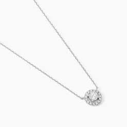 Histoire d'Or Collier Or Blanc Cadence Diamants Hot