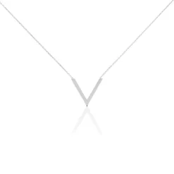 Histoire d'Or Collier Or Blanc Celene New