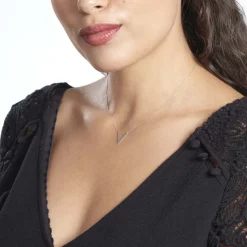 Histoire d'Or Collier Or Blanc Celene New