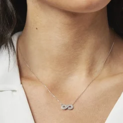 Histoire d'Or Collier Or Blanc Chlotildane Diamants Sale