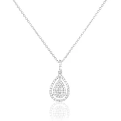 Histoire d'Or Collier Or Blanc Diamant