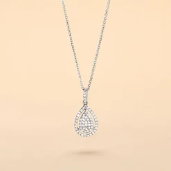 Histoire d'Or Collier Or Blanc Diamant