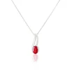 Histoire d'Or Collier Or Blanc Diamant Rubis Discount