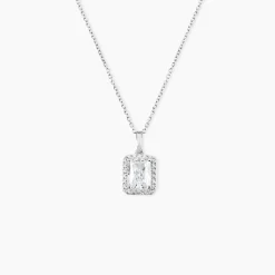 Histoire d'Or Collier Or Blanc Goulven Oxyde De Zirconium