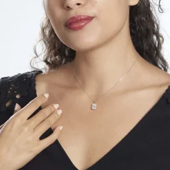 Histoire d'Or Collier Or Blanc Goulven Oxyde De Zirconium