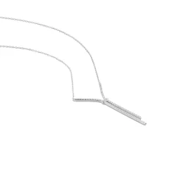 Histoire d'Or Collier Or Blanc Gwalduz Oxydes De Zirconium Best