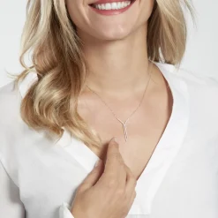 Histoire d'Or Collier Or Blanc Gwalduz Oxydes De Zirconium Best