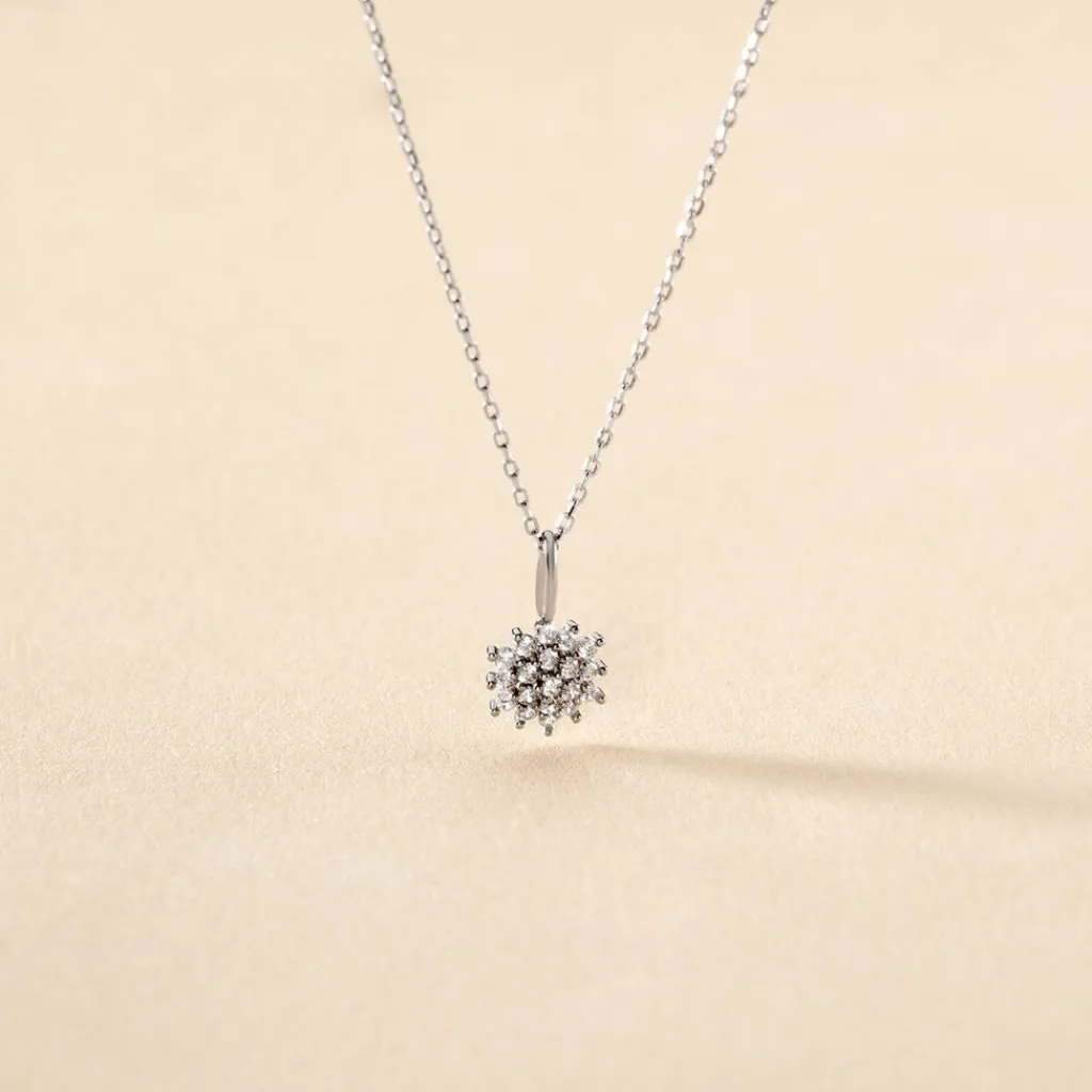 Histoire d'Or Collier Or Blanc Kristel Oxydes De Zirconium Online