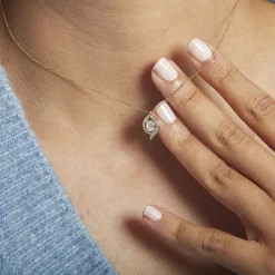 Histoire d'Or Collier Or Blanc Lydia Oxydes De Zirconium or blanc oxyde Discount