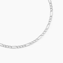 Histoire d'Or Collier Maille Alternée 1/3 or blanc Clearance