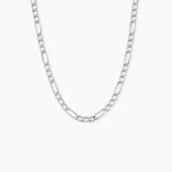 Histoire d'Or Collier Or Blanc Maille Alternée 1/3 Sale