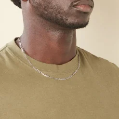 Histoire d'Or Collier Maille Alternée 1/3 or blanc Discount