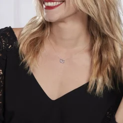 Histoire d'Or Collier Or Blanc Melisenda Saphirs Best