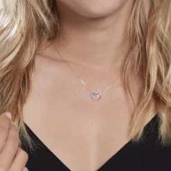 Histoire d'Or Collier Or Blanc Melisenda Saphirs Best