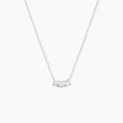 Histoire d'Or Collier Or Blanc Neely Diamants Synthétiques Best