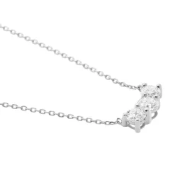Histoire d'Or Collier Or Blanc Neely Diamants Synthétiques Discount