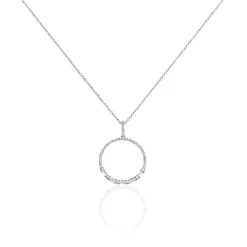 Histoire d'Or Collier Or Blanc Oxyde De Zirconium Discount