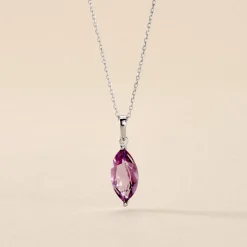 Histoire d'Or Collier Or Blanc Raquel Améthyste or blanc amethyste violette Best