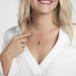 Histoire d'Or Collier Or Blanc Raquel Améthyste or blanc amethyste violette Best