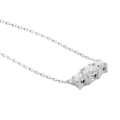 Histoire d'Or Collier Or Blanc Sabine Diamants Discount