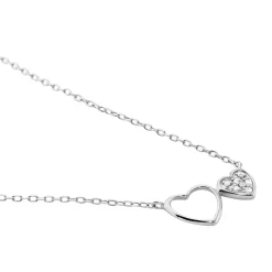 Histoire d'Or Collier Or Blanc Stacia Diamants Best