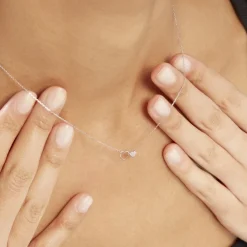 Histoire d'Or Collier Or Blanc Stacia Diamants Best