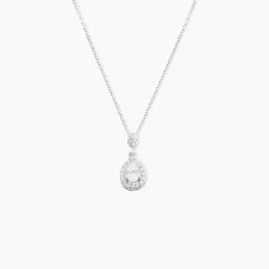 Histoire d'Or Collier Or Blanc Uxellus Oxyde De Zirconium Outlet