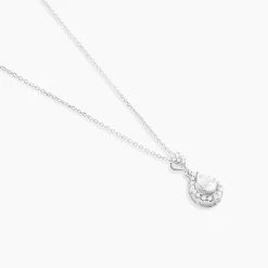 Histoire d'Or Collier Or Blanc Uxellus Oxyde De Zirconium Outlet