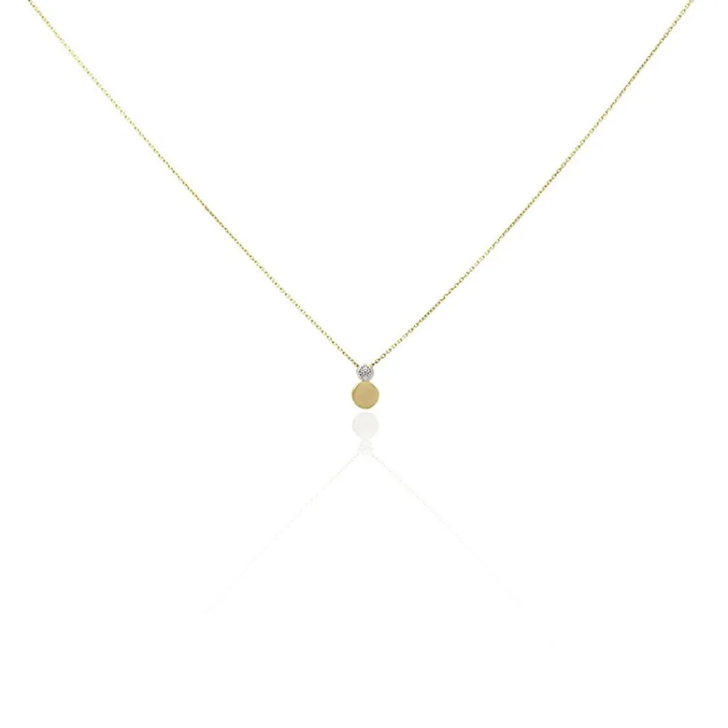 Histoire d'Or Collier Or Jaune Abihu Diamants Online