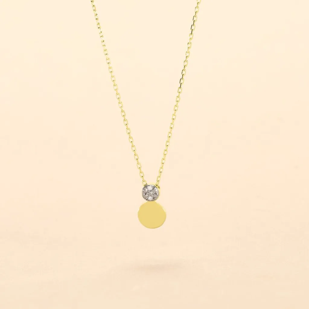 Histoire d'Or Collier Or Jaune Abihu Diamants Online