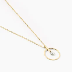 Histoire d'Or Collier Or Jaune Adrienn Diamants New