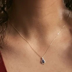 Histoire d'Or Collier Or Jaune Angelika Saphir Clearance