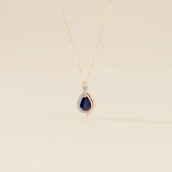 Histoire d'Or Collier Or Jaune Angelika Saphir Sale