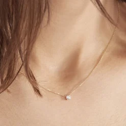 Histoire d'Or Collier Or Jaune Aphrodite Diamant Synthetique or jaune diamant synthétique Outlet