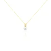 Histoire d'Or Collier Or Jaune Bragi Perle De Culture Oxyde De Zirconium Clearance