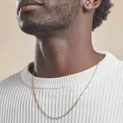 Histoire d'Or Collier Cameo Maille Alternée 1/3 or jaune Discount