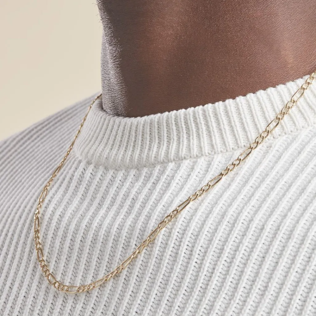 Histoire d'Or Collier Cameo Maille Alternée 1/3 or jaune Hot